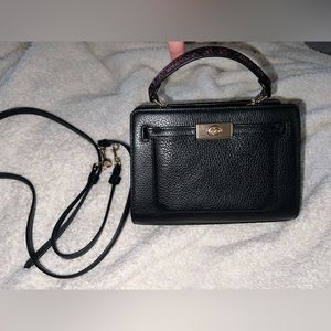 Coach Snake Skin Mini Lane Top Handle